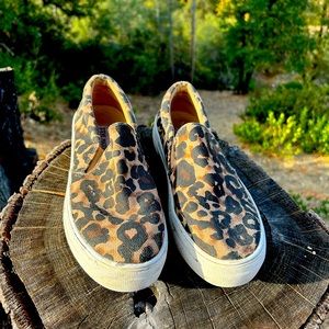 Steve Madden Leopard Print Slip Ons